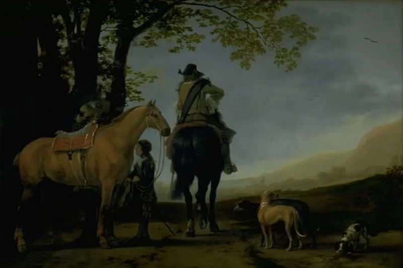 Due cavalieri in un paesaggio - Statens Museum for Kunst